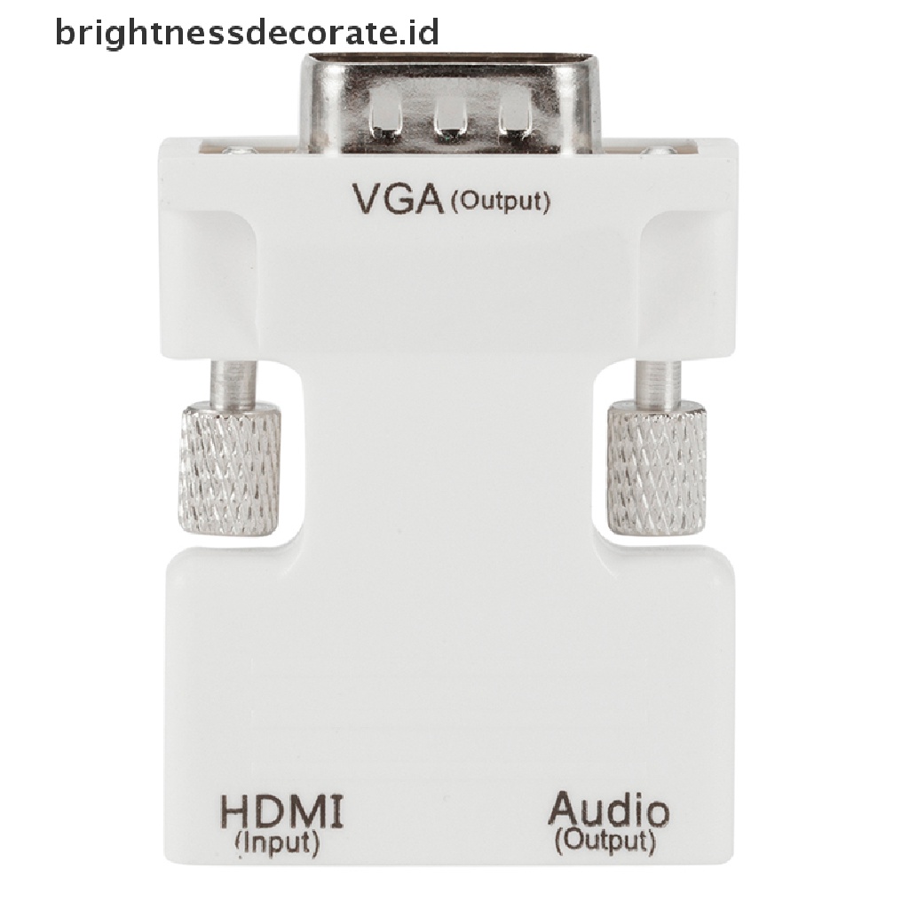 Adaptor Konverter Hdmi Female Ke Vga Male Support Sinyal 1080p