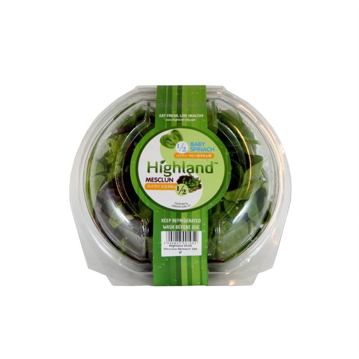 

Salad Highland mesclun&spinach beby 100grm