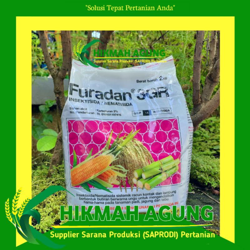 

FURADAN 3GR KEMASAN PABRIK 2 KG INSEKTISIDA NEMATISIDA PENGENDALI HAMA TANAMAN