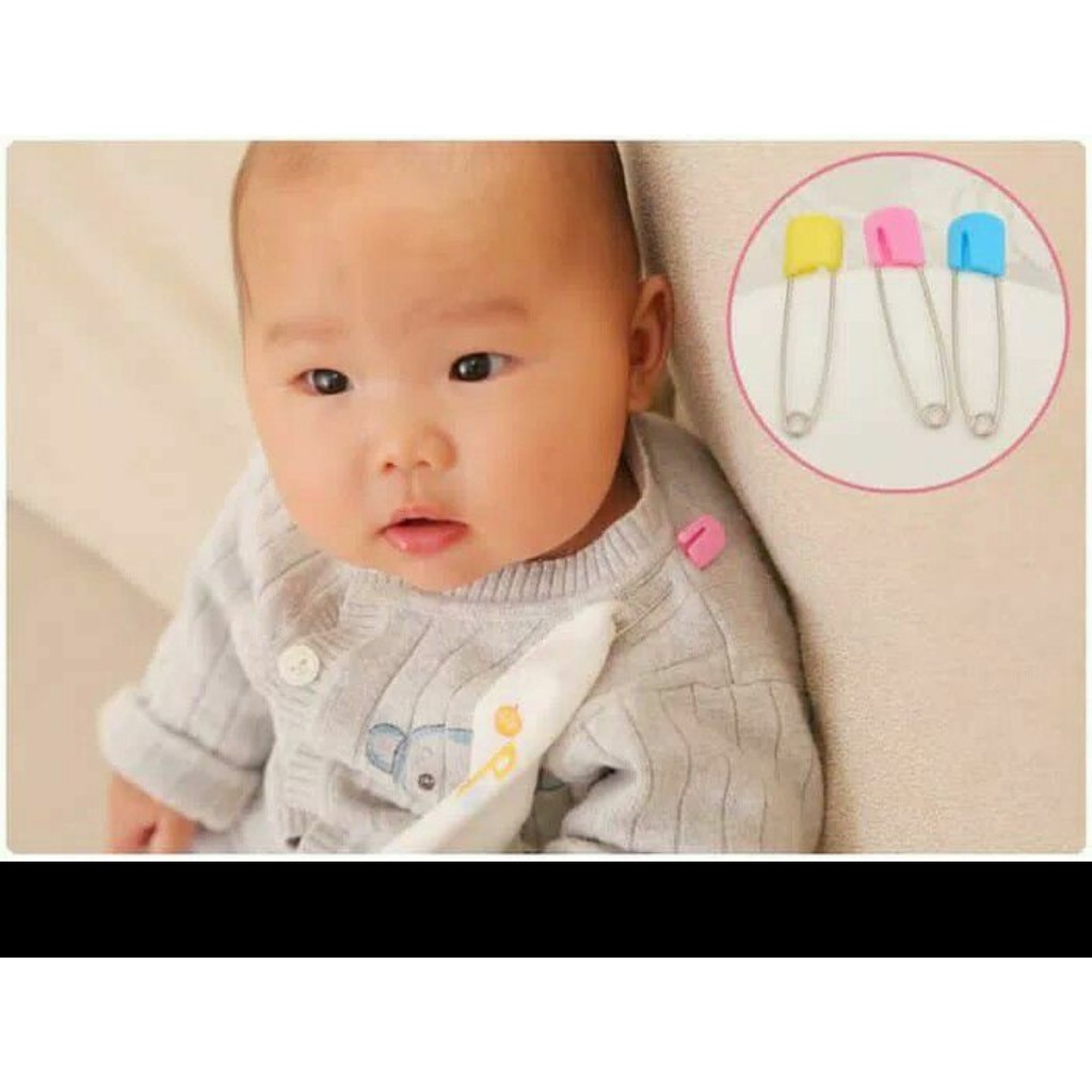 1 Pcs PENITI BABY Baju Celana Bayi Anak Anak WARNA WARNI Safety Pins Serbaguna