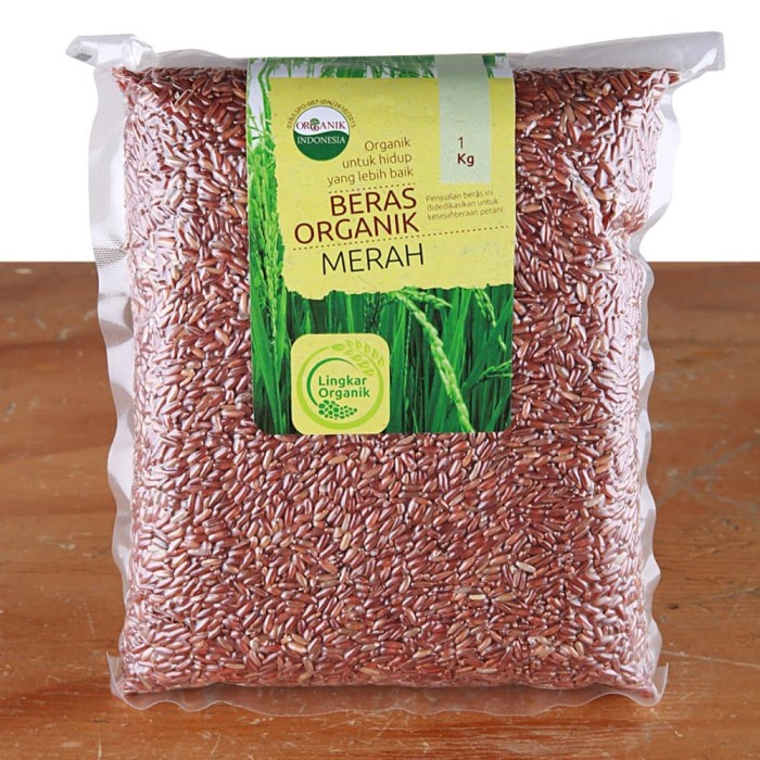 

Lingkar Organik Beras Merah 1 KG | Organic Rice 1KG | Beras Organik