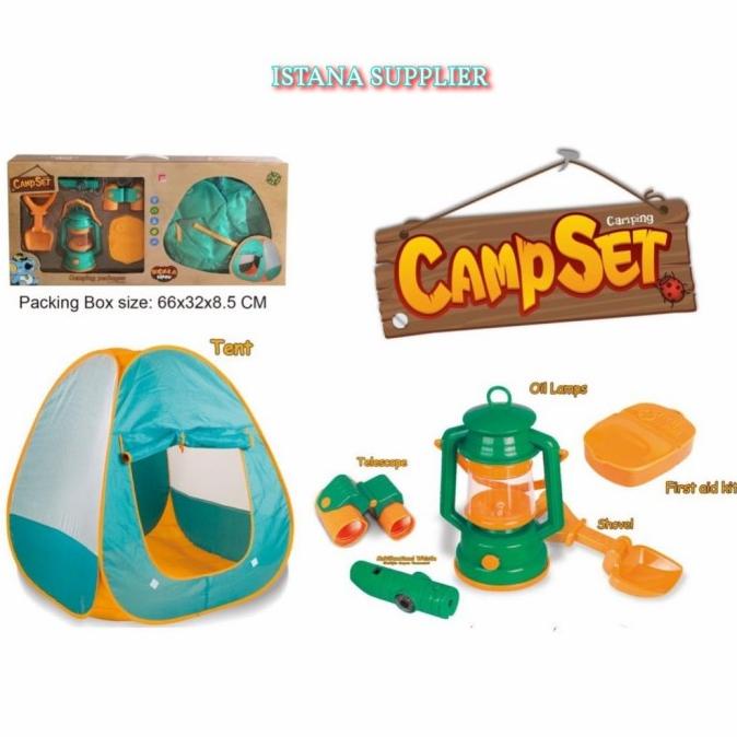 MAINAN TENDA BERMAIN CAMPING BERKEMAH ANAK SET LENGKAP TERBARU UNIK DRFH64565