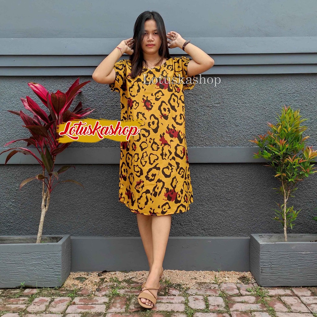 Daster Bali Arnium-Leo Mustard