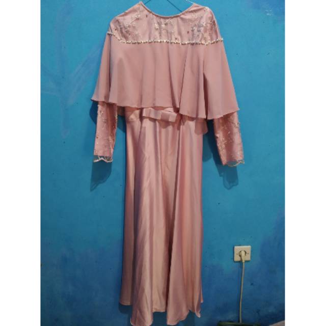 pl dress brukat dusty pink