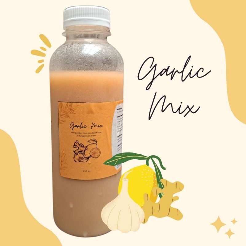 

Jus bawang putih, Garlic Mix menguatkan imun & kesehatan jantung secara alami