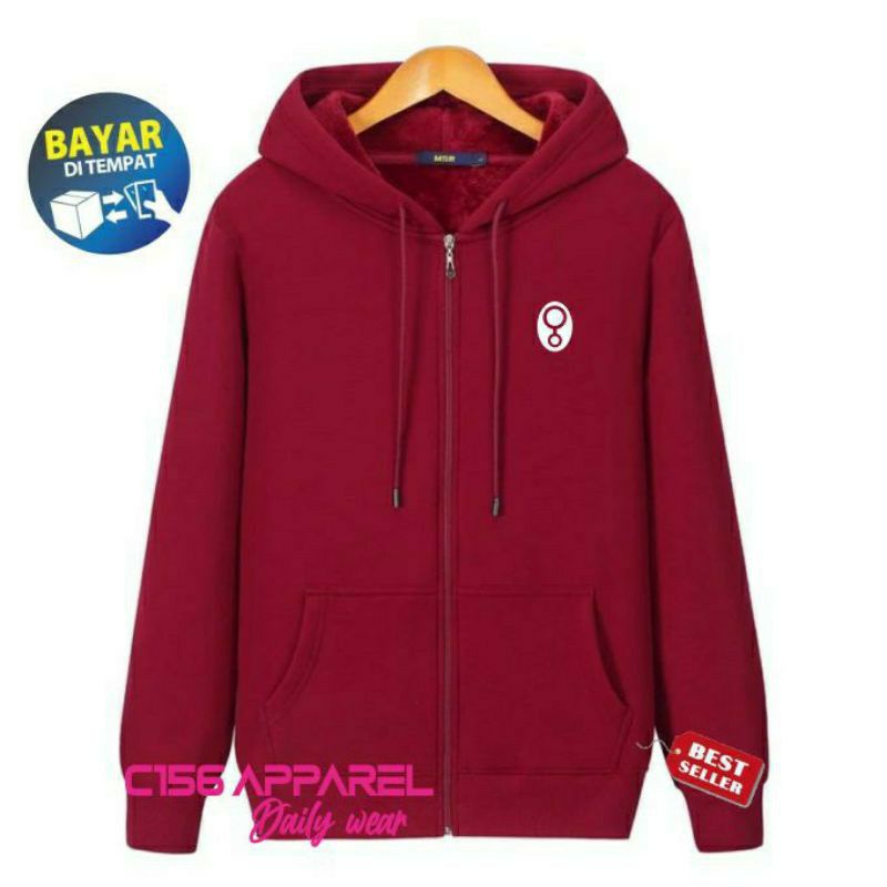 SWEATER HOODIE DISTRO Pria Wanita Premium Bahan Fleece Tebal