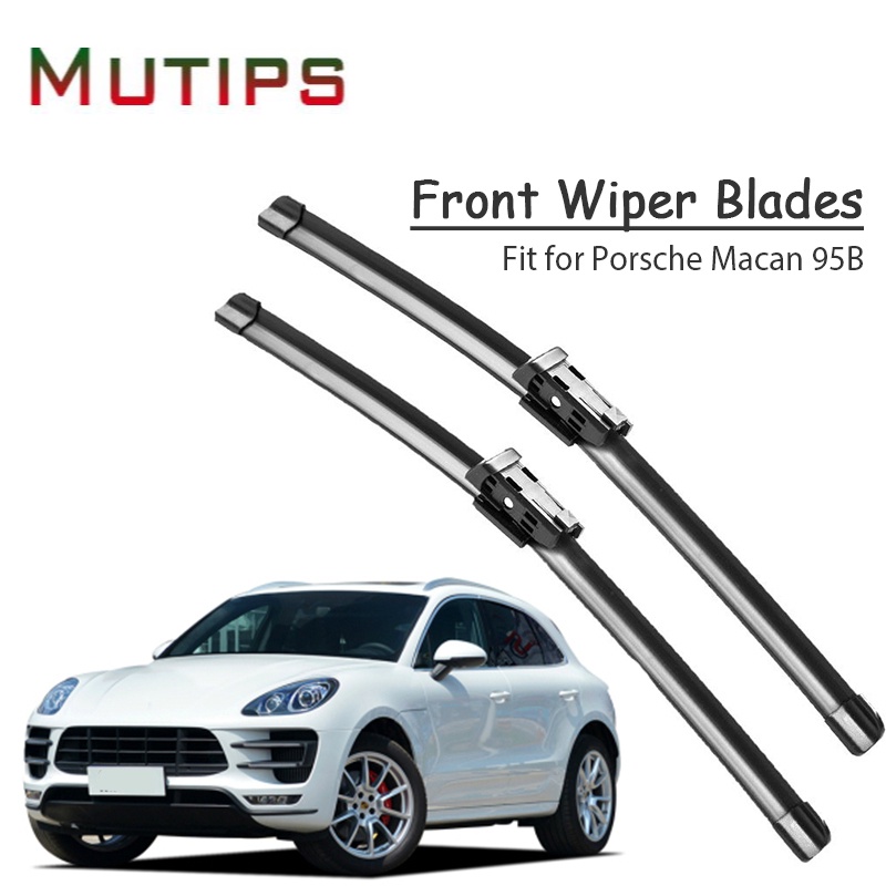 1 Set Karet Wiper Kaca Depan Mobil Untuk Porsche Macan 95B 2017 2016 2015 2014