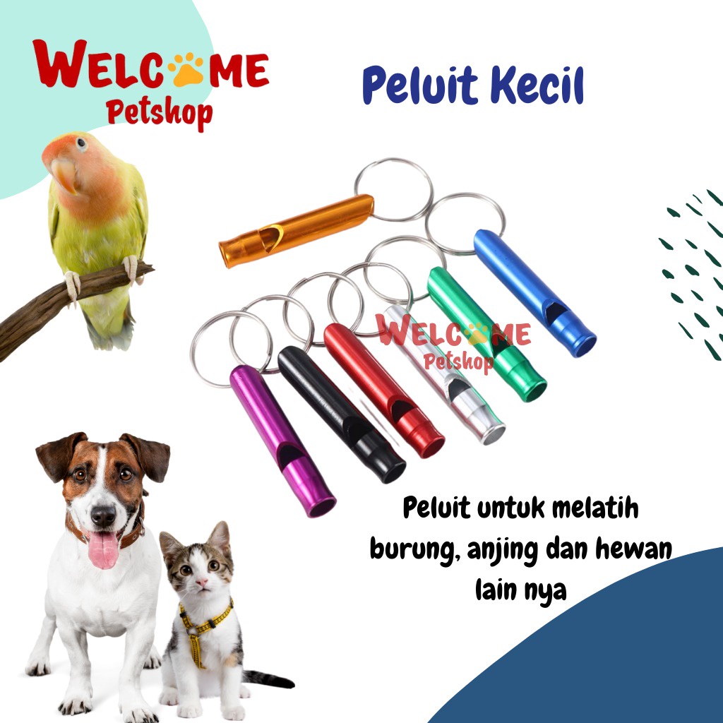 Peluit Kecil Latih Burung Parrot Sugar Glider Anjing Training Pluit