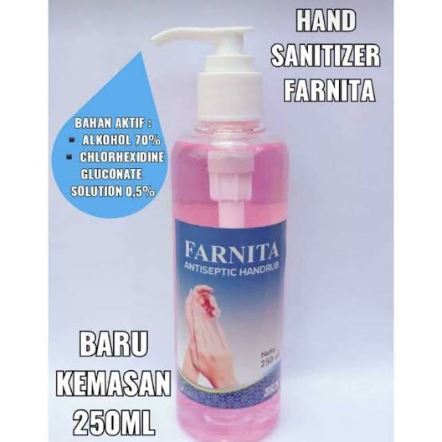 Farnita Hand Sanitizer Antiseptic Rub 250ML 250 ML Original