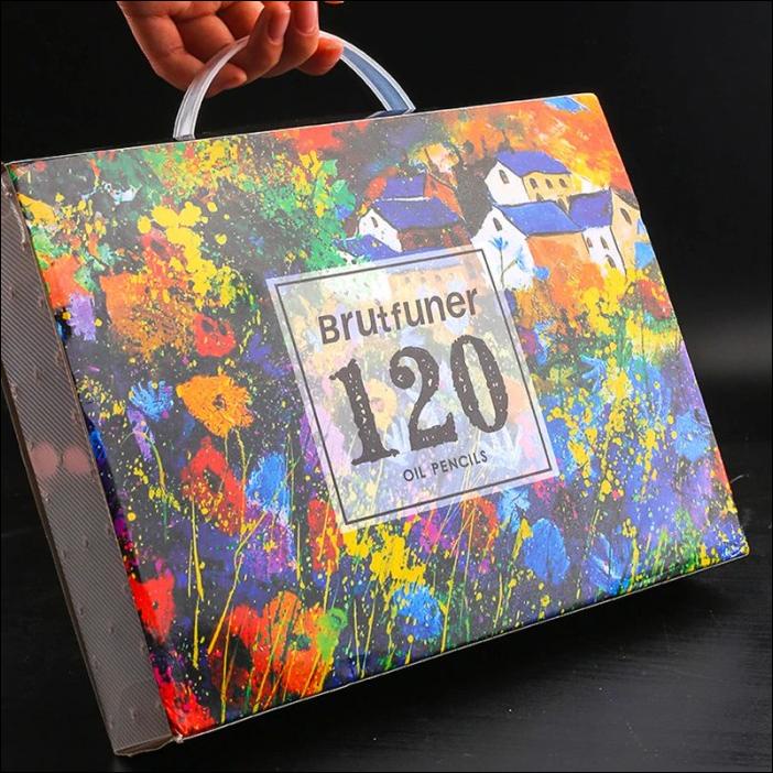 

Pensil Warna Brutfuner Painting Oil Pencil Artist Color Pencil Set 120
