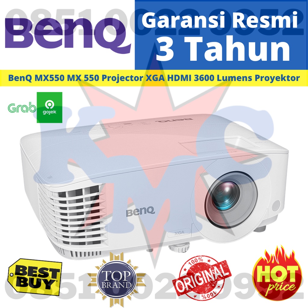 BENQ mx-550 Projector XGA 1024x768 HDMI 3600AL Proyektor BenQ mx550