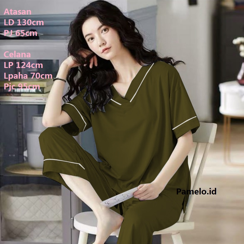 Pamelo id CP Jumbo Setelan Katun Rayon Jumbo/Pajamas Katun Rayon/Piyama Katun Rayon Jumbo/CPVJ Setelan Jumbo Baby doll Jumbo PVL Jumbo