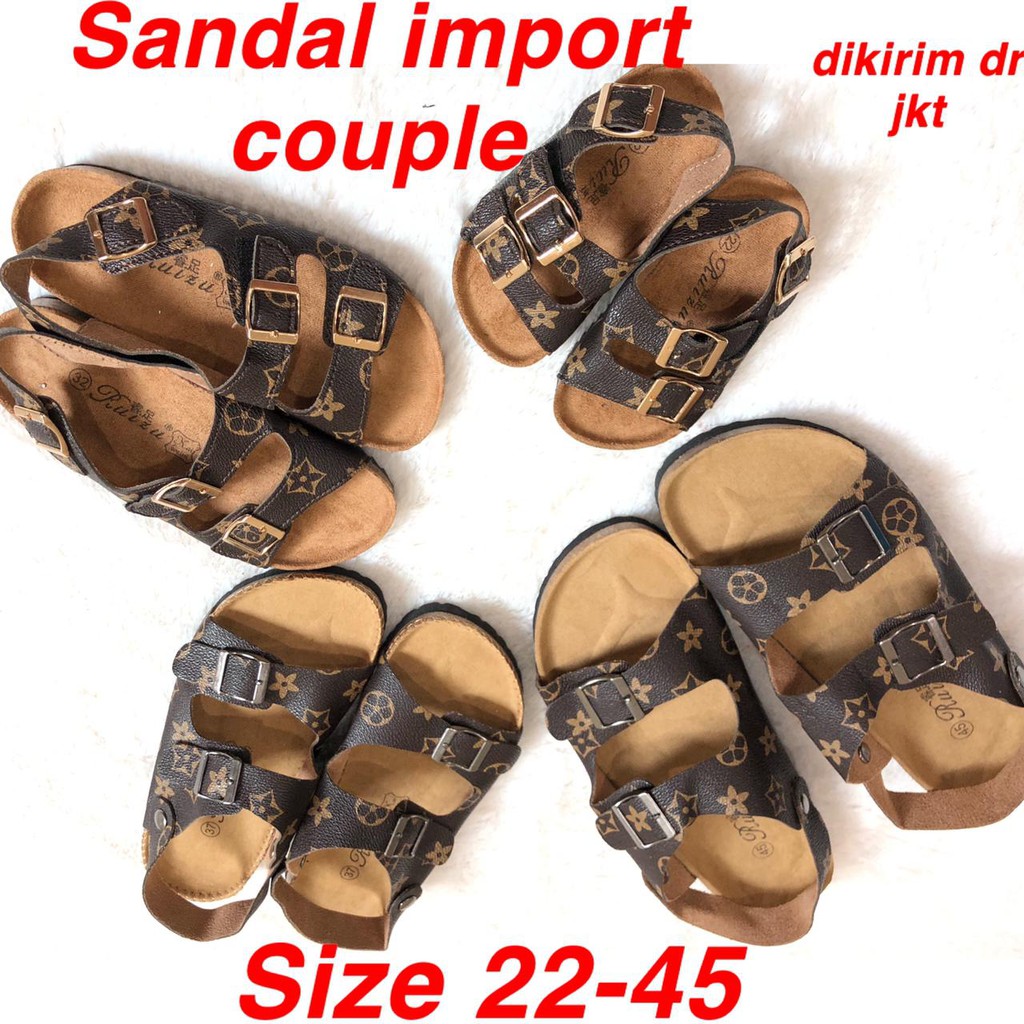 (LOLI-JKT) SD-L0V SANDAL COUPLE KELUARGA IMPORT SANDALMUM KIDS &amp; DAD