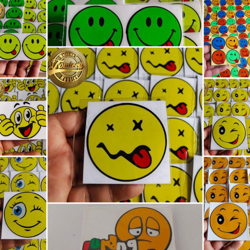 Jual Stiker Emoticon Emot Karakter Smile Sedih Bahagia Ketawa Kualitas