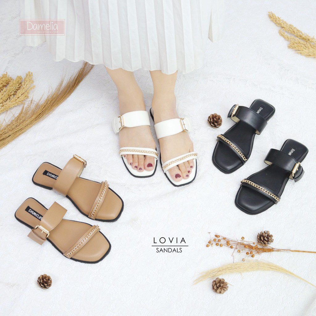  DAMELIA  LOVIA SANDALS  WANITA Shopee Indonesia