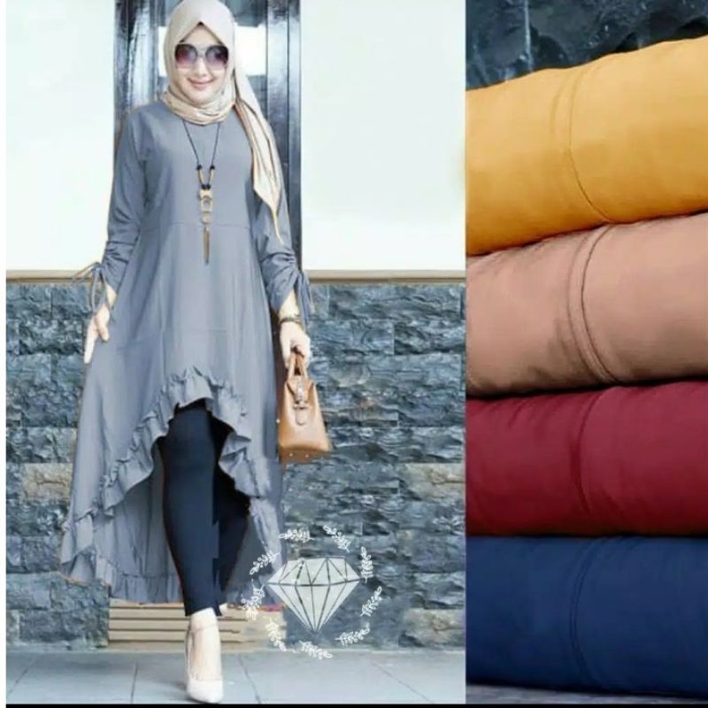 Nesya tunik atasan wanita fashion muslim remaja