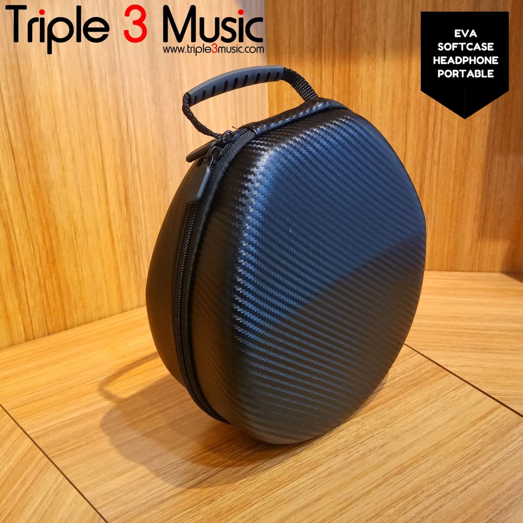 EVA Softcase Headphone Portable Full tempat headphone Carry Case