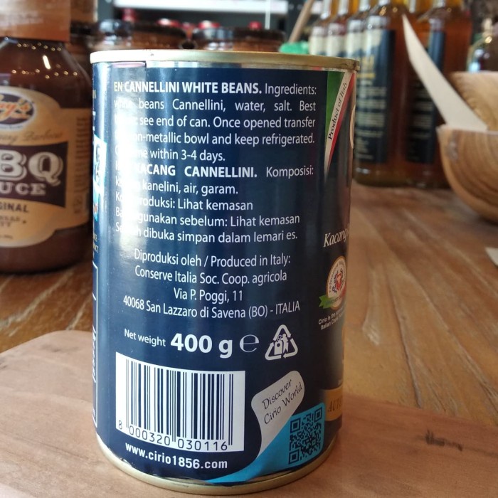 

Gg01Hh Cirio Cannelinni Beans / White Kidney Beans 400 Gr Ds01Gkk
