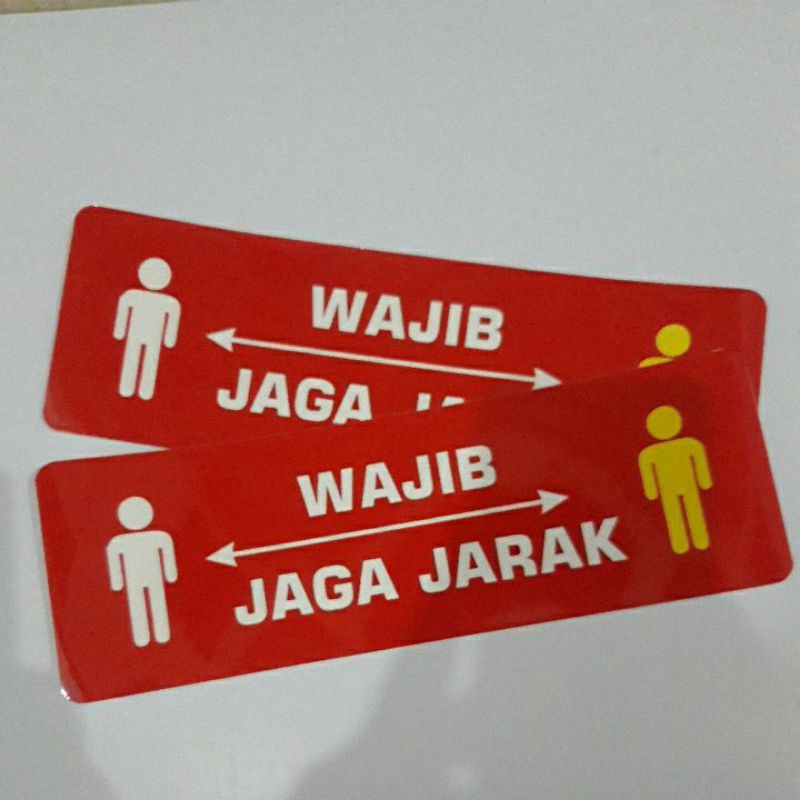 

Stiker Prokes Wajib Jaga Jarak