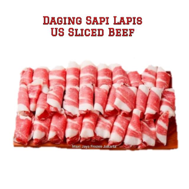 Daging Sapi Slice Yoshinoya Shabu Suki Yakiniku / USA Beef ShortPlate Pack 500gr murah Halal