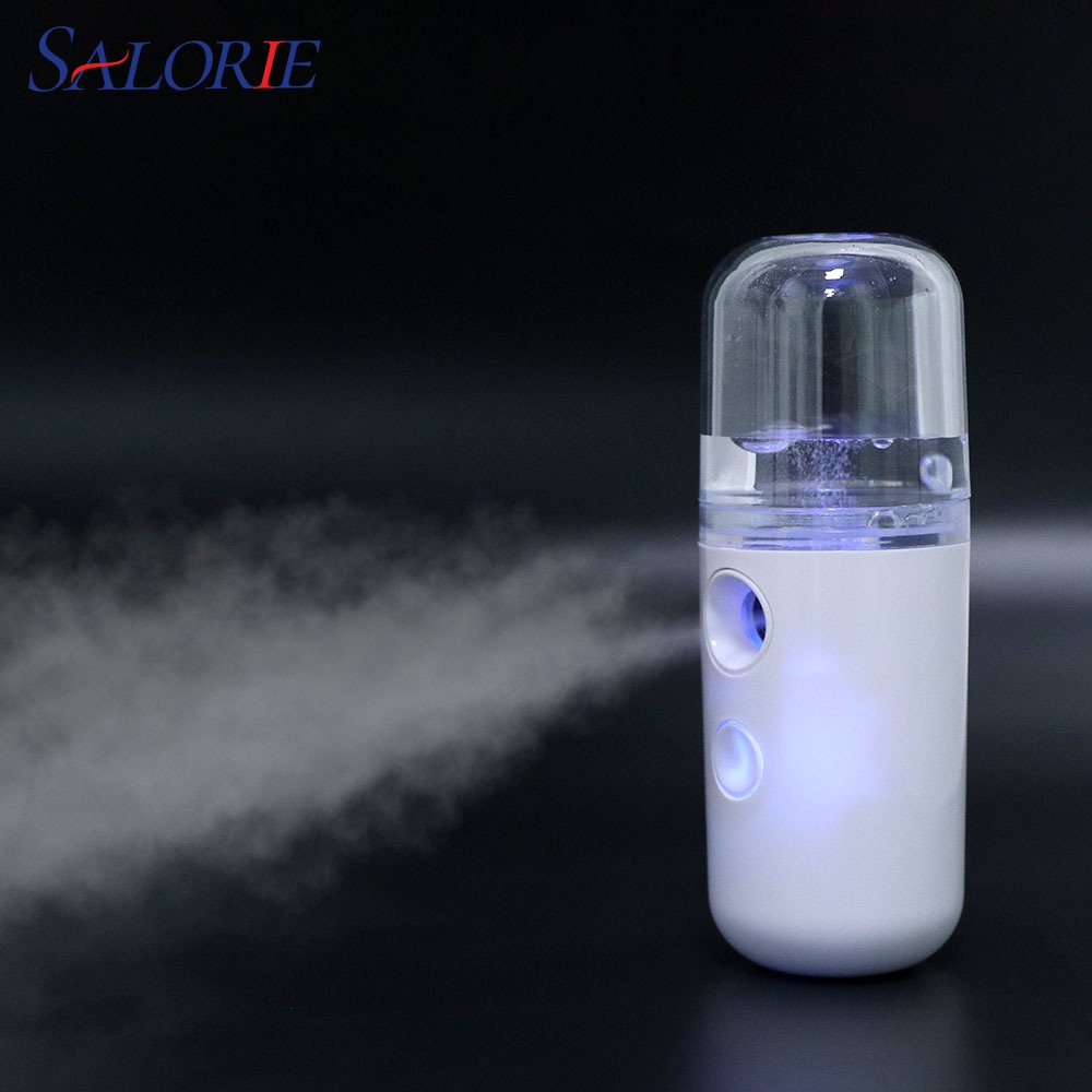 SaLorie Facial Steamer Mini Nano Mist Sprayer Face Steamer Humidifier Anti Wrinkle USB Nebulizer Hydrating Sprayer Beauty Skin Care D-00005