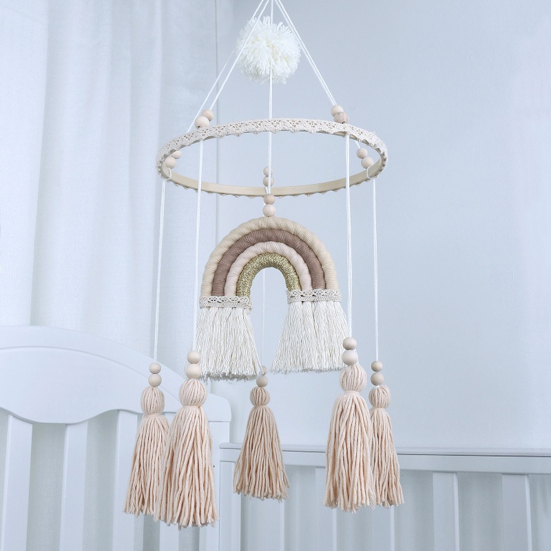Mary Handmade Tenun Ornamen Wall Art Anyaman Hiasan Dinding Liontin Dekorasi Tangan