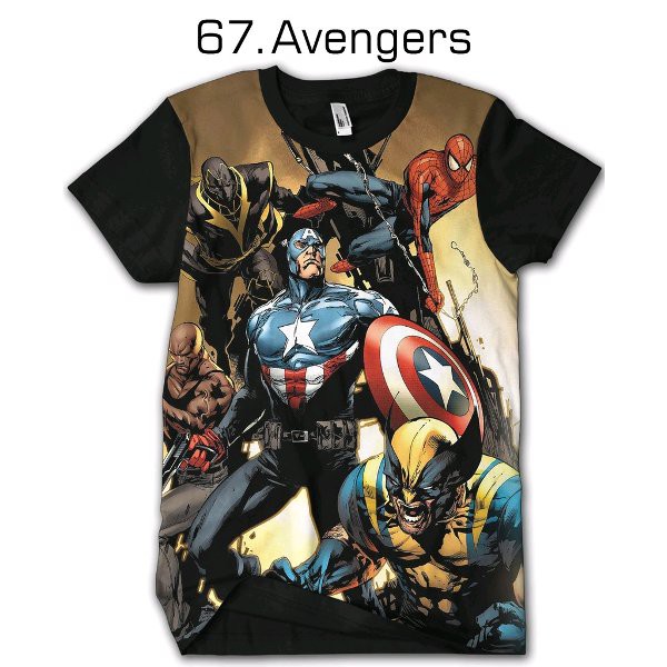 Kaos Super Hero Avenger Tshirt Dewasa Cowok Cewek Baju Anak kids Jaman Now Bukan Jaket Dilan