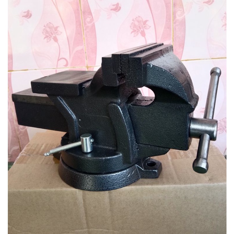 Ragum Putar Bais Catok Besi 5" Inchi Bahan Besi Kokoh Tebal