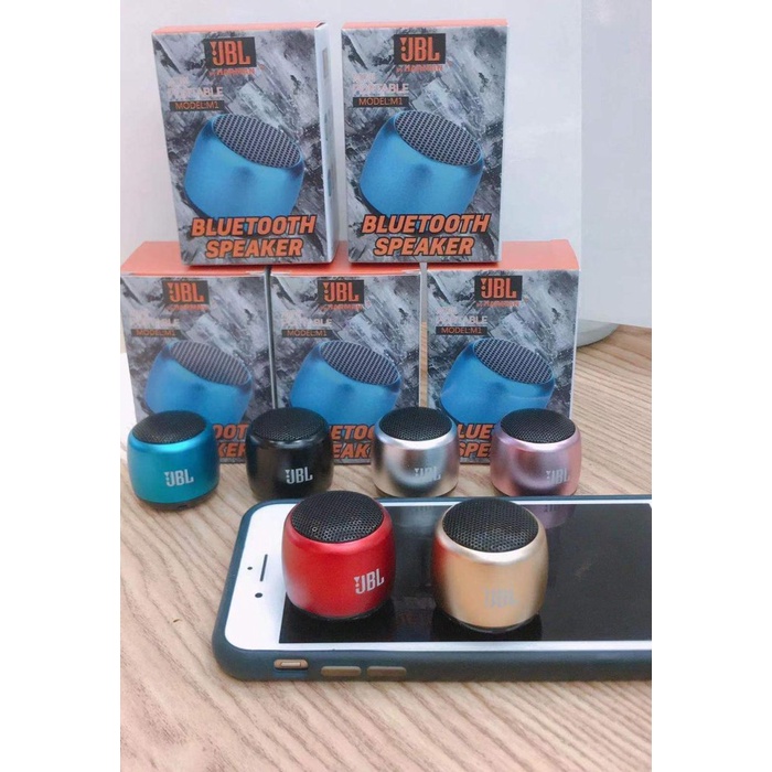 SPEAKER BLUETOOTH MINI JBL M1 KUALITAS PREMIUM 1:1 JBL BOST SUPERBASS - Hitam(D0I7) Murah Speaker Jb