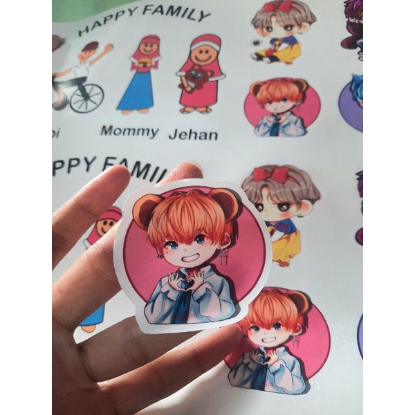 

Stiker Anime BTS Cutting