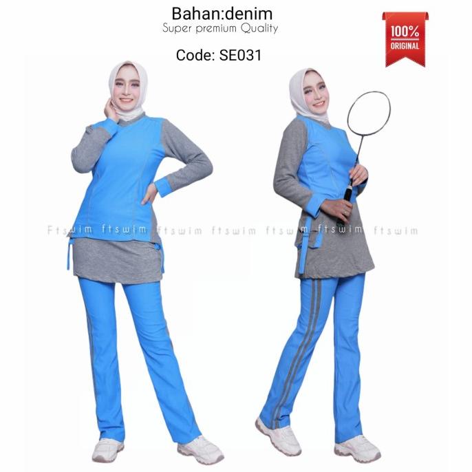 setelan baju senam aerobic zumba yoga wanita muslim/baju olahraga