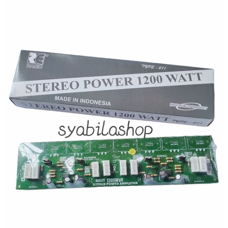KIT DRIVER POWER AMPLIFIER STEREO 1200 WATT SANKEN