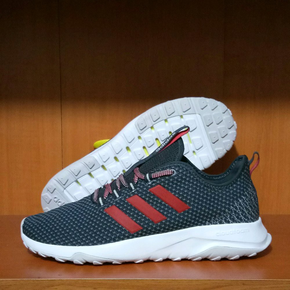 adidas cloudfoam superflex original brande black rad white sepatu olahraga lari pria wanita adidas