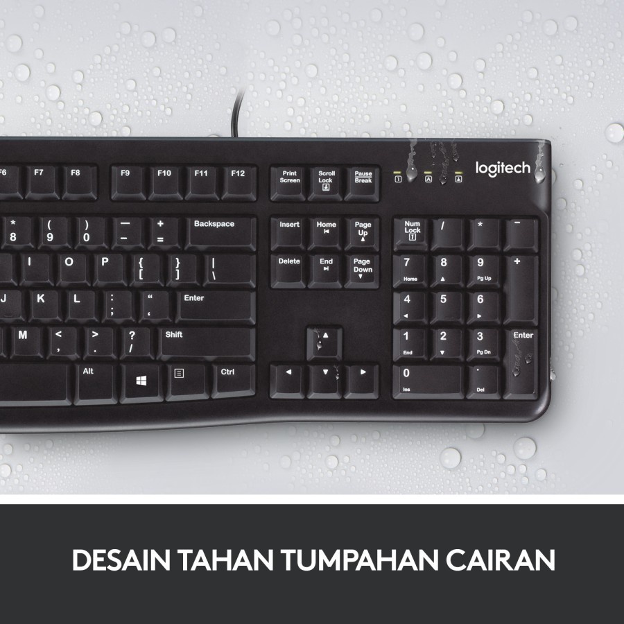 Keyboard USB K-120 Logitech Warna Hitam