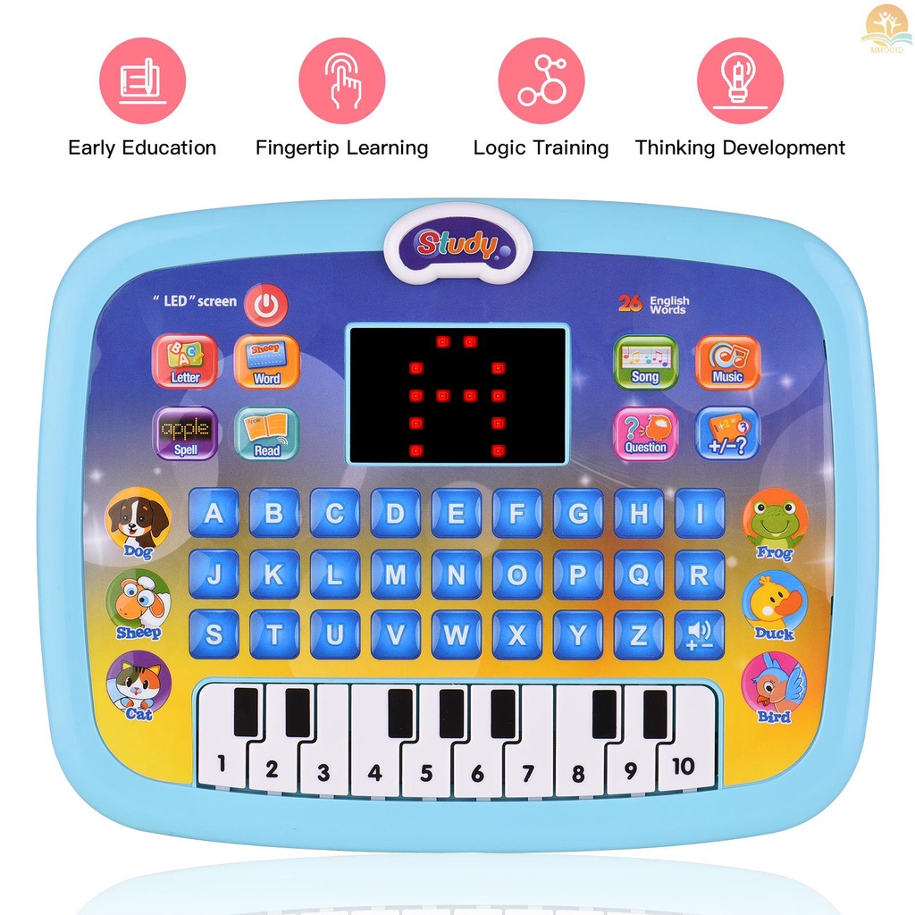 (MMOI) Mainan Edukasi Tablet Layar LED 8 Mode Untuk Anak 3-6 Tahun