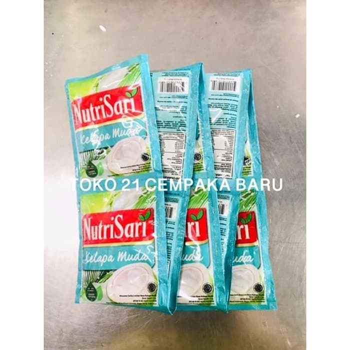 

Nutrisari Rasa KELAPA MUDA 1 renceng isi 10 sachet | Nutrisari Murah Promo