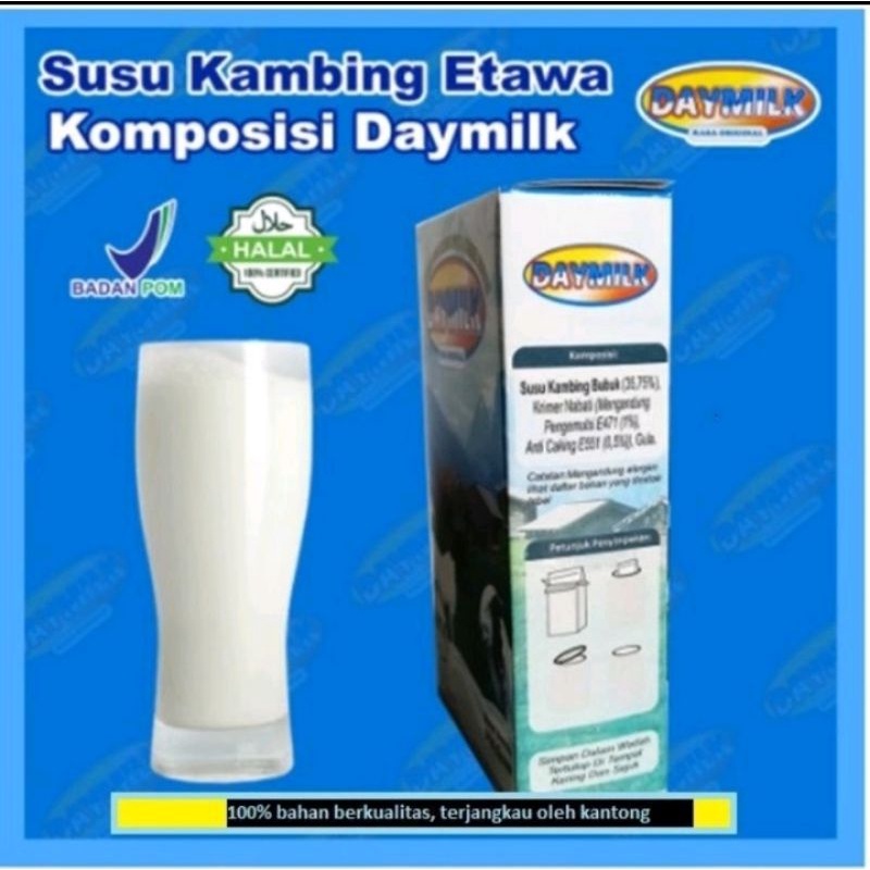 

Susu Kambing Etawa Bubuk 200gr DAYMILK Halal MUI