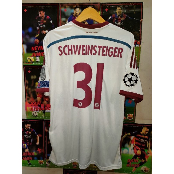 JERSEY BAYERN MUNCHEN (BAYERN MUNICH) AWAY 2014/2015 + PATCH UCL + NAMESET