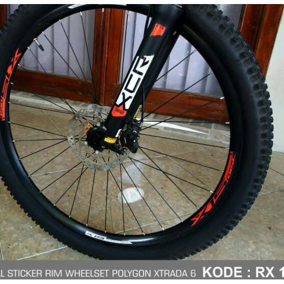 HARGA GROSIR  STICKER LIS VELG  SEPEDA POLYGON RIM WELLSHET 