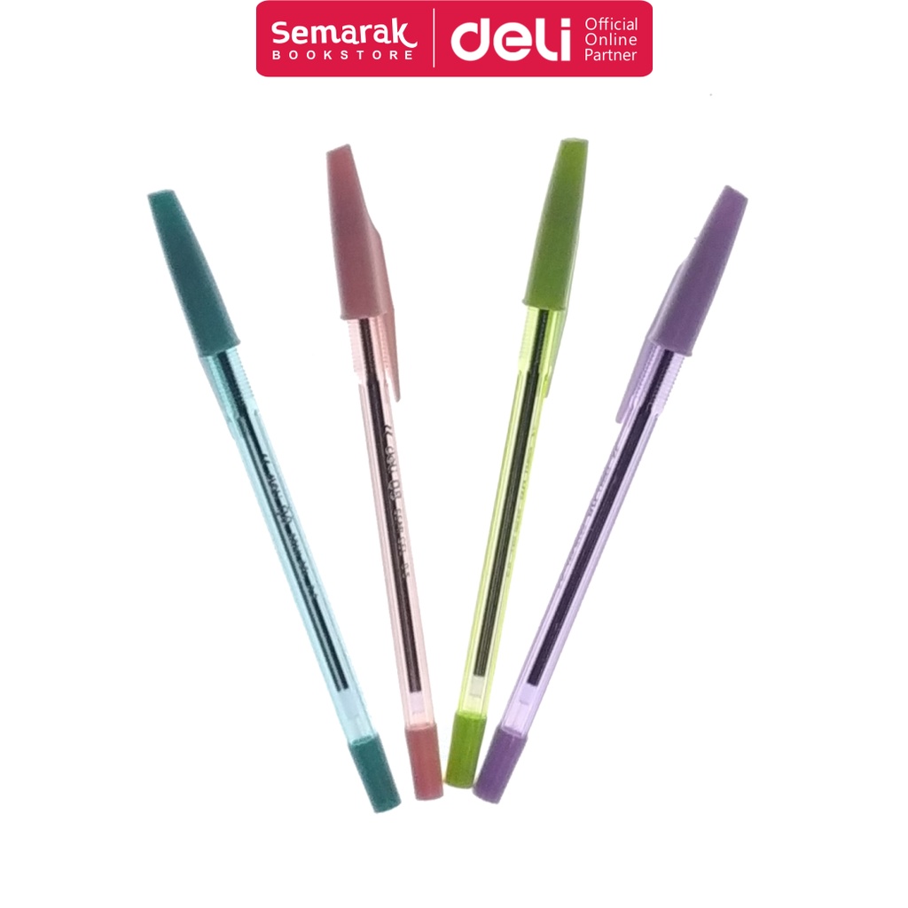 

Deli Q8C-BK Think Semi Gel Pen Pulpen Semi Jel 0.5 - Hitam