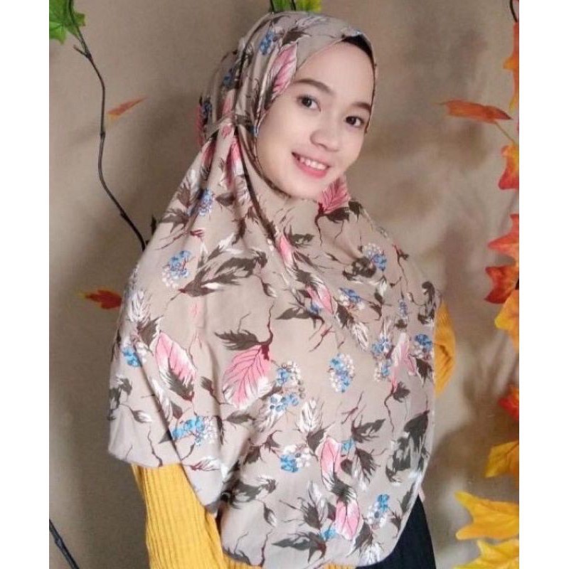Bergo Maryam Motif Bunga