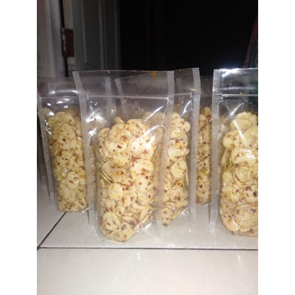 

kerupuk beling pedas kencur home made