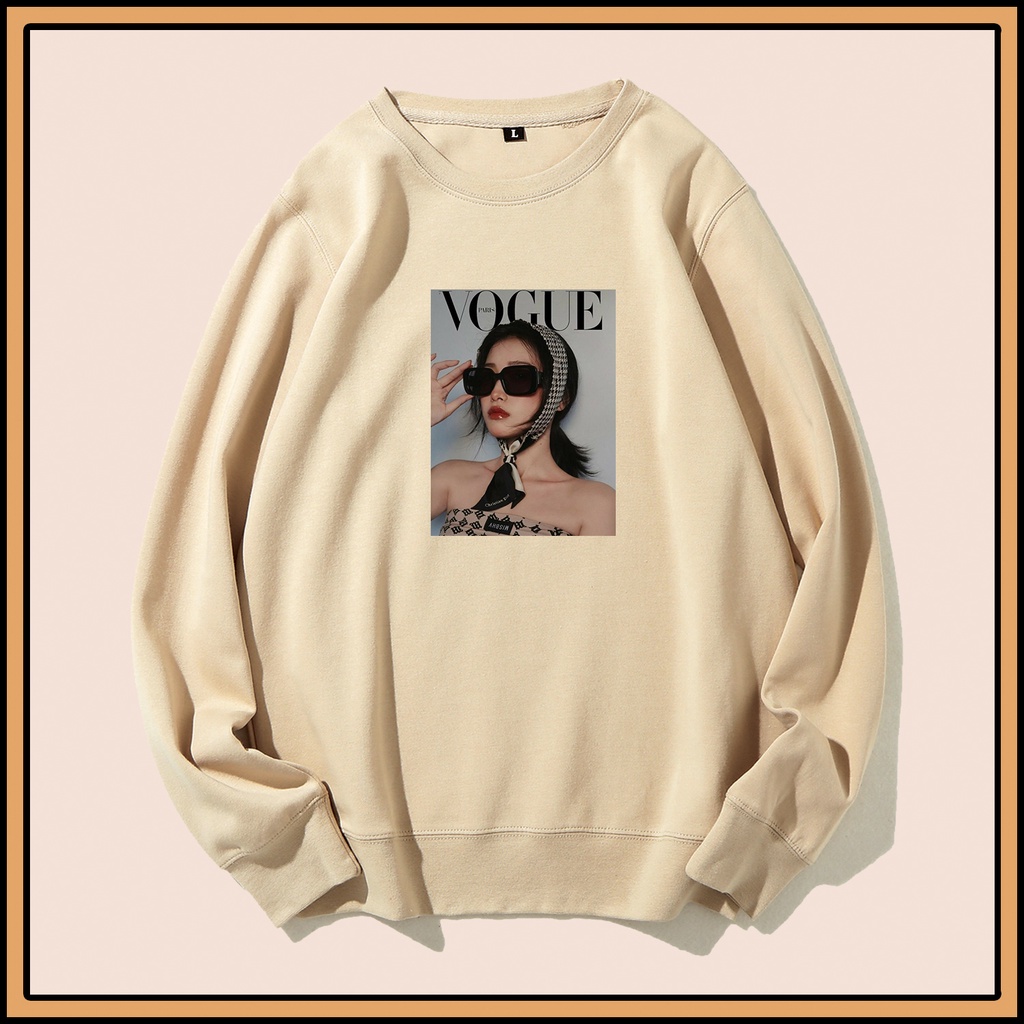 CALVIERO SHOP - BAJU SWEATER WANITA ATASAN VOGUEE GIRL GLASSES SWEATER DEWASA BRAND ANIME SWEATER HODDIE FASHION CITAYEM SCBD FASHION WEEK FASHION VIRAL TIKTOK