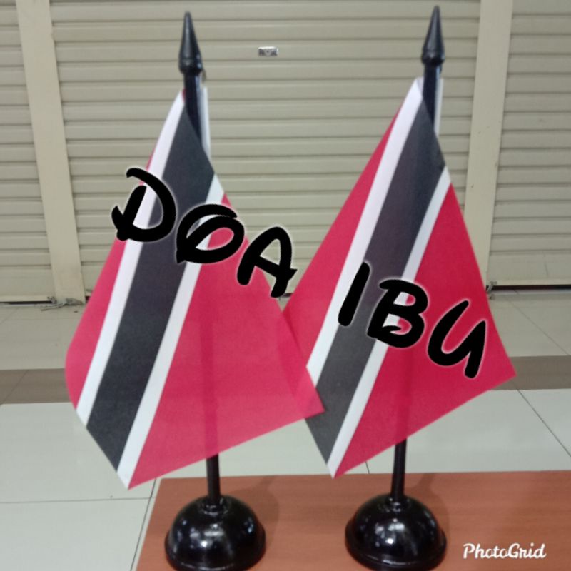 

best seller tiang kayu meja+bendera TRINIDAD AND TOBAGO ready stock