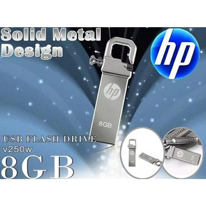 Flashdisk / Flashdrive HP 8GB Flashdisk Hp 8GB / Silver / HP / ANINDIAS STORE
