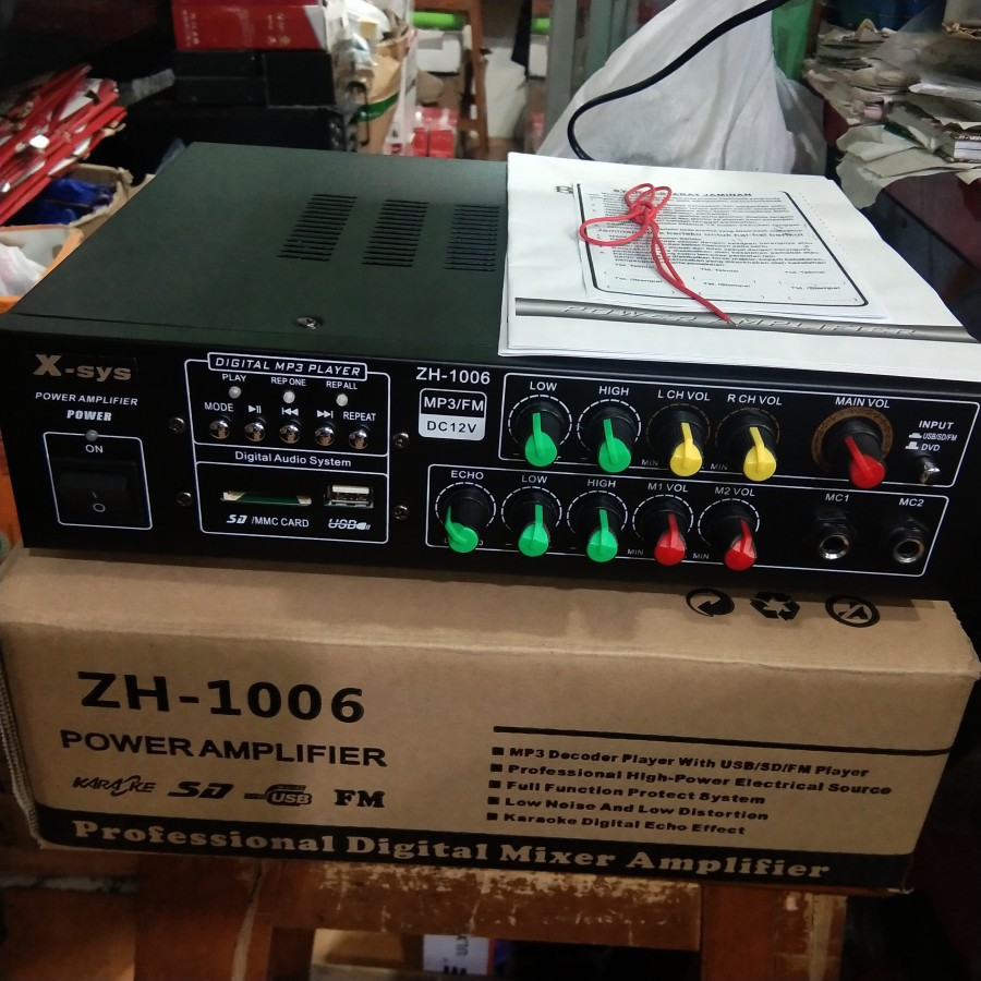 AMPLI WALET X-SYS ZH1006 BISA USB MP3 AUDIO DAN MMC CARD ZH-1006