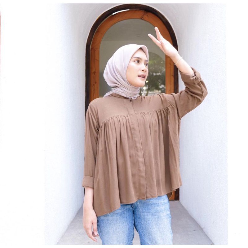 Crincle BLOUSE Oversize LD ±130cm //JF466