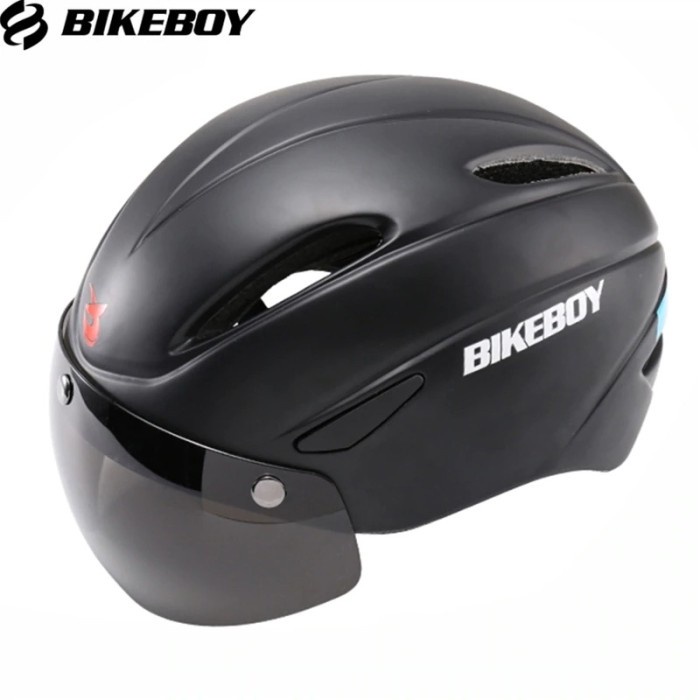 BIKEBOY Helm Sepeda Aero EPS Magnetic Visor Removable Lens - 11002