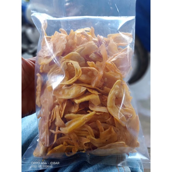 

keripik nangka khas Lampung 250g. tipis, manis dan sehat.