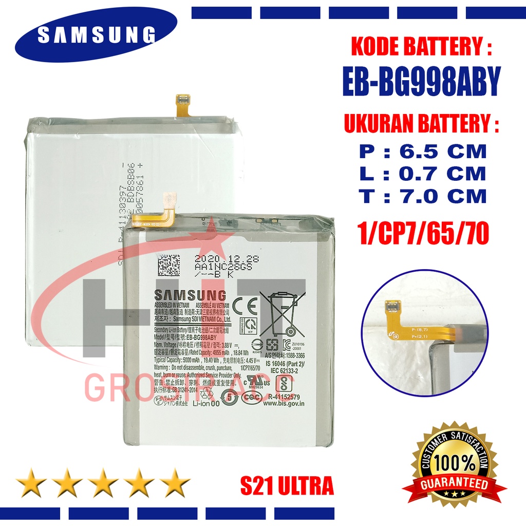 Baterai EB-BG998ABY For Samsung Galaxy S20 FE A52 Galaxy S21 Plus S21 Ultra